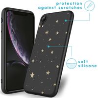 imoshion Coque Design iPhone Xr - Etoiles / Noir