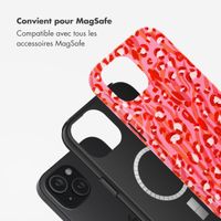 Selencia Coque arrière Vivid Tough avec MagSafe iPhone 15 - Wild Spots Lipstick