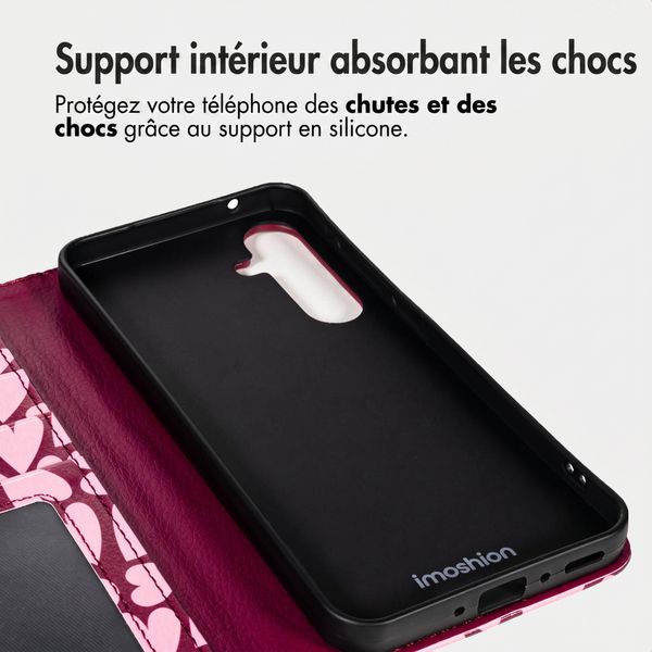 imoshion Étui de télephone portefeuille Design Samsung Galaxy A55 - Hearty Blush