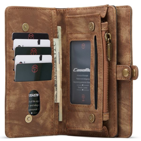 CaseMe Etui de téléphone de luxe en cuir 2 en 1 Samsung Galaxy S21