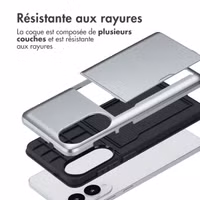 imoshion Coque arrière avec porte-cartes Samsung Galaxy S25 Edge - Gris
