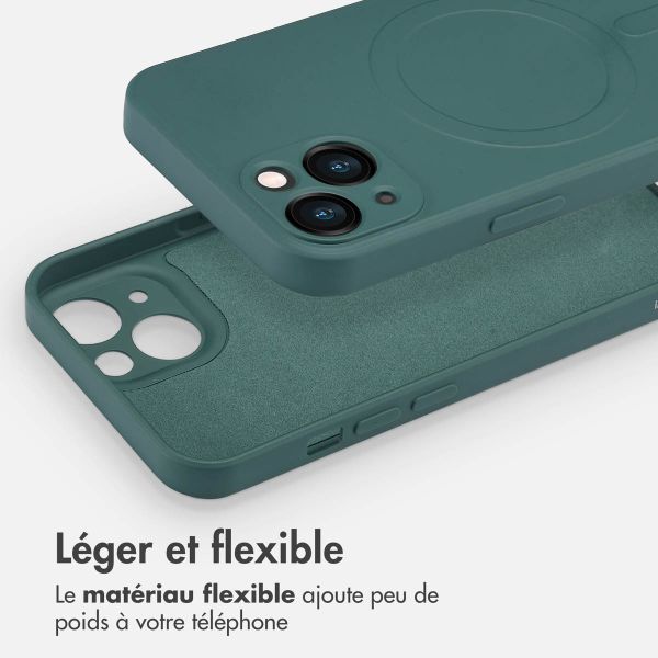 imoshion Coque Couleur avec MagSafe iPhone 13 - Vert foncé