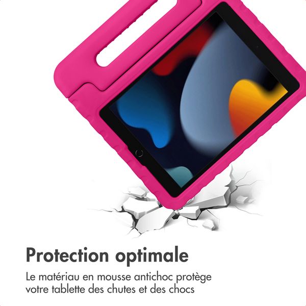 imoshion Coque kidsproof avec poignée Apple iPad 9 (2021) 10.2 pouces / iPad 8 (2020) 10.2 pouces / iPad 7 (2019) 10.2 pouces - Rose