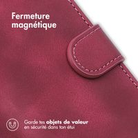 imoshion Etui de télephone portefeuille avec cordon Apple iPhone 15 - Rouge