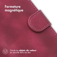 imoshion Etui de téléphone portefeuille avec cordon Samsung Galaxy S25 Plus - Rouge