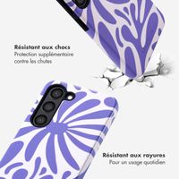 Selencia Coque arrière Vivid Samsung Galaxy S23 - Modern Bloom Sapphire Blue