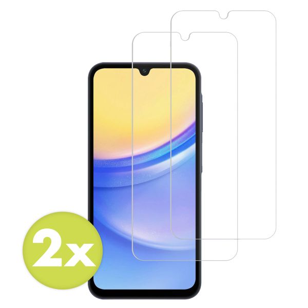 Accezz Protection d'écran en verre trempé 2-pack Samsung Galaxy A15 (5G/4G)