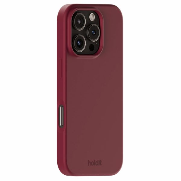 Holdit Coque Silicone iPhone 16 Pro Max - Red Velvet