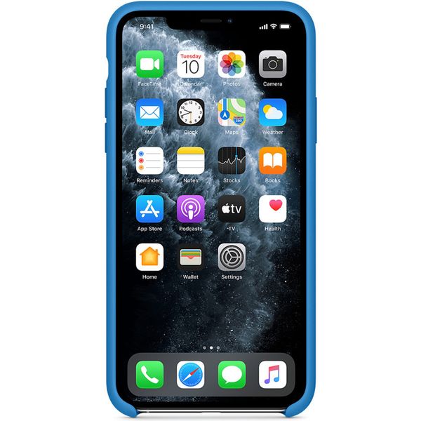 Apple Coque en silicone iPhone 11 Pro Max - Surf Blue