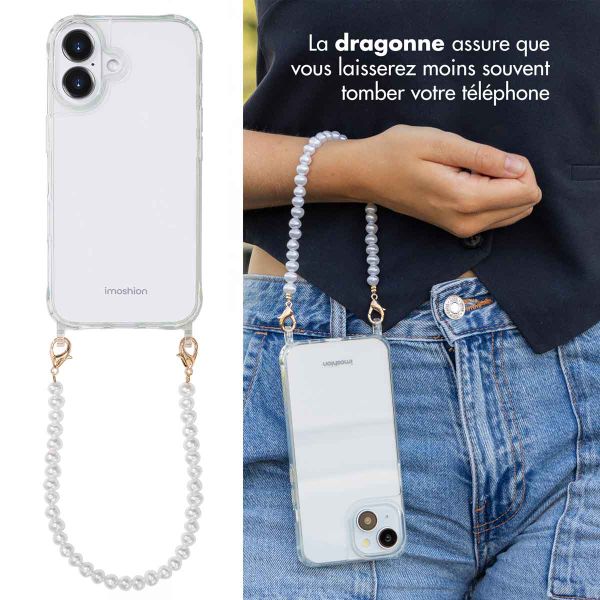 imoshion Coque avec cordons de téléphone Apple iPhone 16 - Perles
