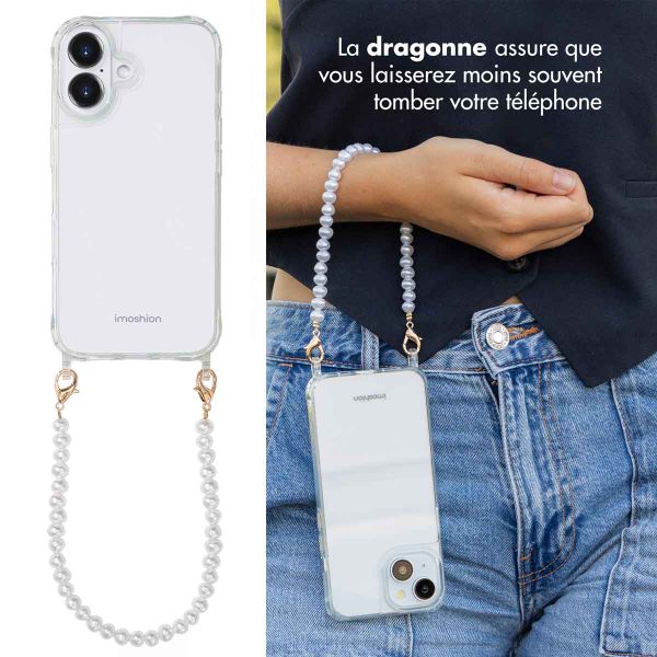 imoshion Coque avec dragonne + ﻿bracelet iPhone 16 - Perles