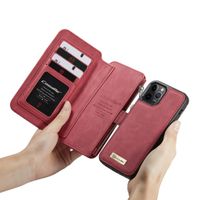 CaseMe Étui luxe 2-en-1 à rabat iPhone 12 Pro Max - Rouge