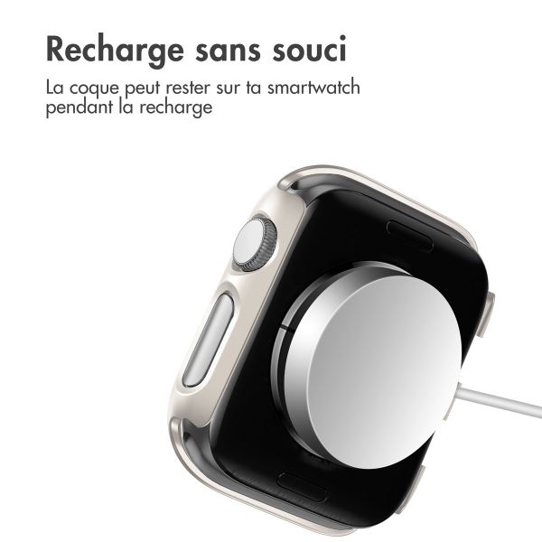 imoshion Coque rigide à couverture complète Apple Watch 1 / 2 / 3 - 38 mm - Lumière stellaire