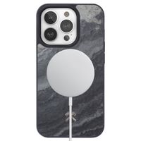 Woodcessories Coque Bumper MagSafe iPhone 15 Pro Max - Stone Camo Gray Black