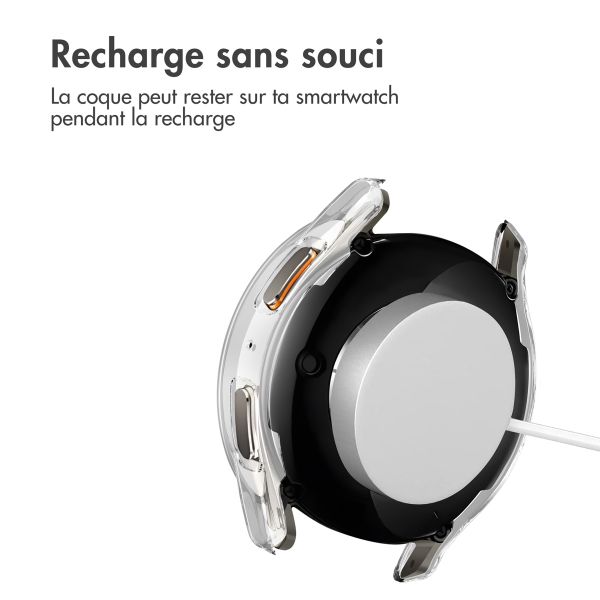 imoshion Coque rigide à couverture complète Samsung Galaxy Watch 7 - 44 mm - Transparent
