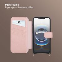 Selencia Étui Riva avec MagSafe et cordon de téléphone Apple iPhone 16e - Old Pink