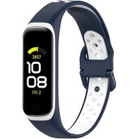 imoshion Bracelet sportif en silicone Samsung Galaxy Fit 2 - Bleu / Blanc