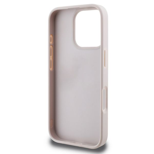 Guess Coque arrière Bottom Stripe 4G iPhone 16 Pro - Rose