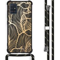 imoshion Coque Design avec cordon Samsung Galaxy A51 - Golden Leaves