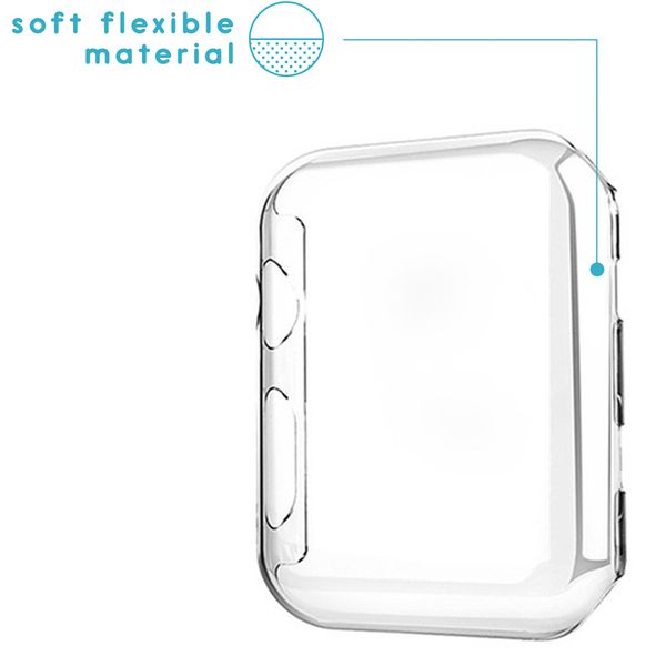 imoshion Coque souple à couverture complète Apple Watch Series 4 / 5 / 6 / SE - 44 mm - Transparent