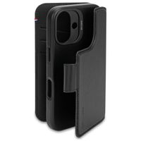 Decoded Portefeuille détachable 2 en 1 en cuir MagSafe Apple iPhone 16 - Noir