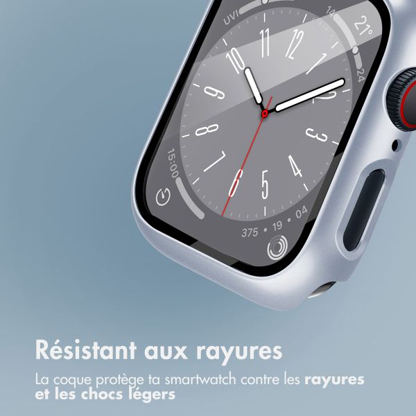 imoshion Coque rigide à couverture complète Apple Watch Series 7 / 8 / 9 - 41 mm - Argent