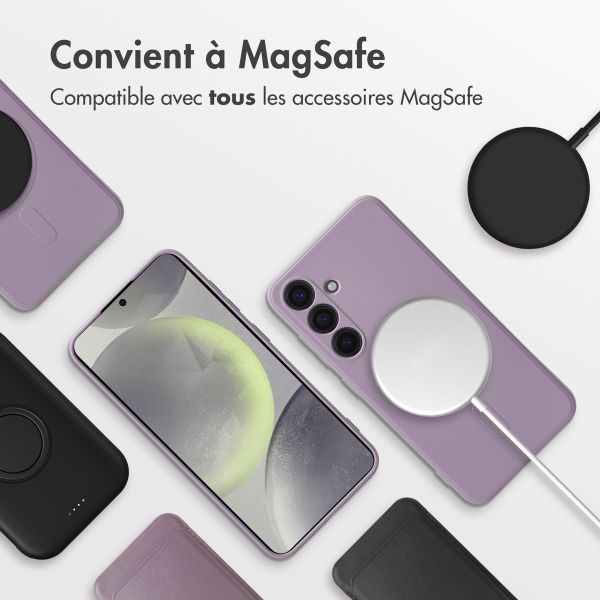 imoshion Coque Couleur avec MagSafe Samsung Galaxy S24 - Violet