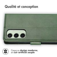 imoshion Étui de téléphone portefeuille Luxe Samsung Galaxy S24 FE - Vert