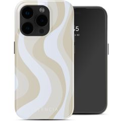 Selencia Coque arrière Vivid avec MagSafe Apple iPhone 15 Pro - Desert Waves Beige