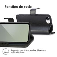 imoshion Étui de télephone portefeuille de luxe Apple iPhone 17e / 16e - Noir