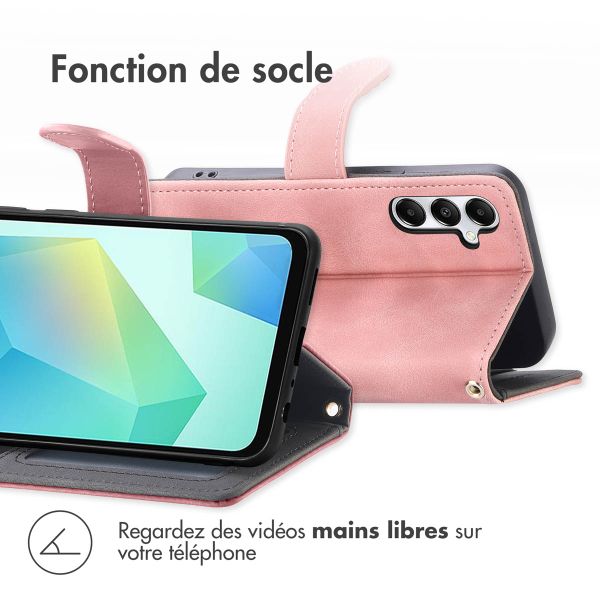 imoshion Etui de téléphone portefeuille avec cordon Samsung Galaxy A26 - Rose