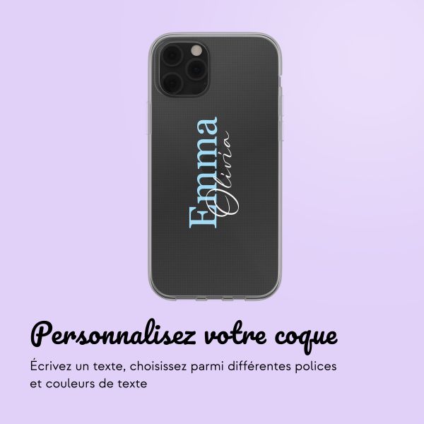 Coque personnalisée avec un nom iPhone 12 (Pro) - Transparent