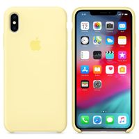 Apple Coque en silicone iPhone Xs Max - Mellow Yellow