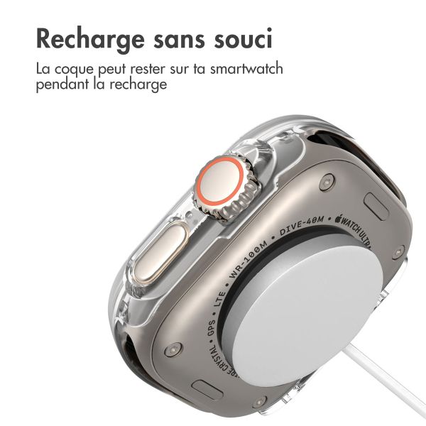 imoshion Coque rigide à couverture complète Apple Watch Ultra / Ultra 2 - 49 mm - Transparent