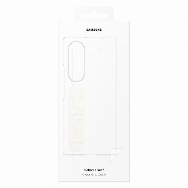 Samsung Coque Clear Grip Samsung Galaxy Z Fold 7 - Transparent