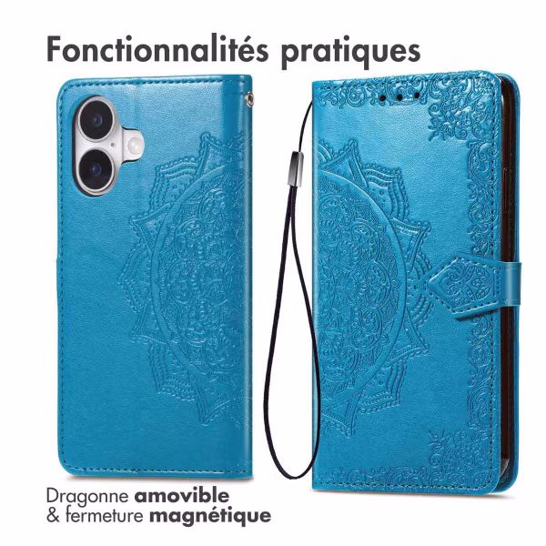 imoshion Etui de télephone Mandala Apple iPhone 17 - Turquoise