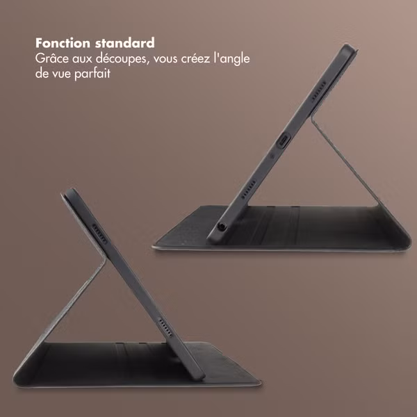 Selencia Coque tablette Riva Samsung Galaxy Tab A11 Plus - Noir