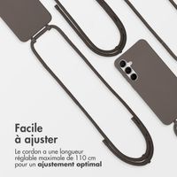 imoshion Coque de couleur avec cordon amovible Samsung Galaxy A55 - Black Coffee