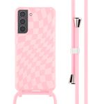 imoshion Coque design en silicone avec cordon Samsung Galaxy S21 - Retro Pink