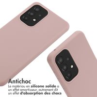 imoshion Coque en silicone avec cordon Samsung Galaxy A33 - Sand Pink
