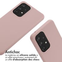 imoshion ﻿Coque en silicone avec cordon Samsung Galaxy A33 - Sand Pink