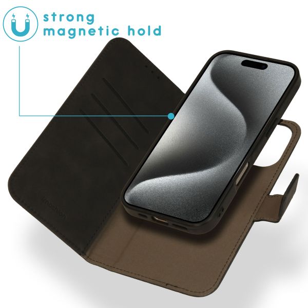 imoshion Etui de télephone luxe 2-en-1 amovible Apple iPhone 16 Pro Max - Noir