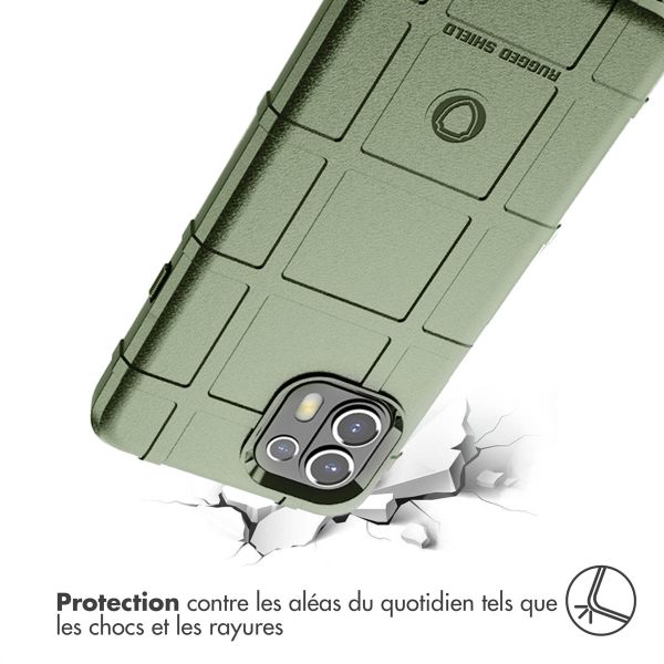 imoshion Coque Rugged Shield Motorola Edge 20 Lite - Vert foncé