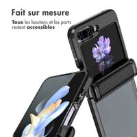 imoshion Coque arrière Rugged Clear Samsung Galaxy Z Flip 5 - Noir