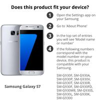 Accezz Étui de télephone Wallet Samsung Galaxy S7 - Noir