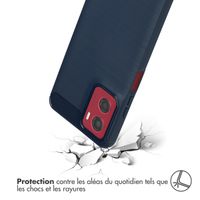 imoshion Coque Brushed Motorola Moto G05 / E15 - Bleu foncé