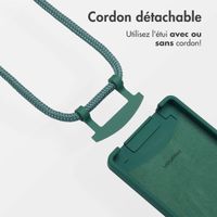 imoshion Coque arrière Color avec cordon amovible et MagSafe Samsung Galaxy S25 Ultra - Vert foncé