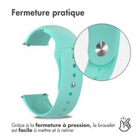 imoshion Bracelet Sport en silicone - Connexion universelle de 18 mm - Menthe verte