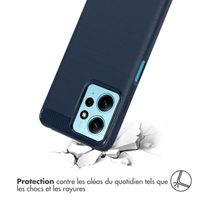 imoshion Coque Brushed Xiaomi Redmi Note 12 (4G) - Bleu foncé