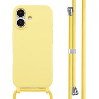 imoshion Coque en silicone avec cordon Apple iPhone 17 - Jaune